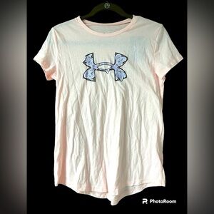 Under Armour girl’s size large pink graphic tee